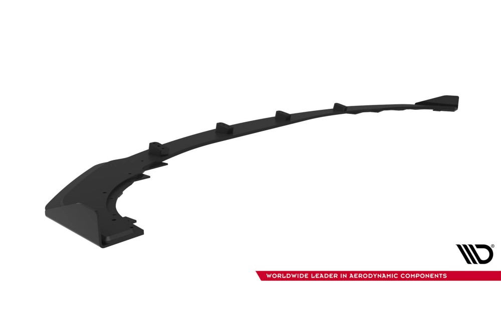 Street Pro Front Splitter + Flaps Mercedes-AMG CLE 53 C236 - Black + Gloss Flaps