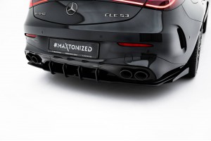 Street Pro Rear Diffuser + Flaps Mercedes-AMG CLE 53 C236 - Black + Gloss Flaps