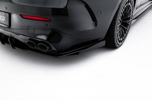 Street Pro Rear Diffuser + Flaps Mercedes-AMG CLE 53 C236 - Black + Gloss Flaps