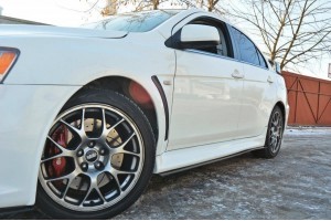 RACING SIDE SKIRTS DIFFUSERS Mitsubishi Lancer Evo X