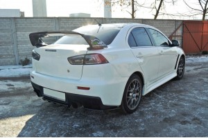Rear Splitter Mitsubishi Lancer Evo X (with vertical bars)