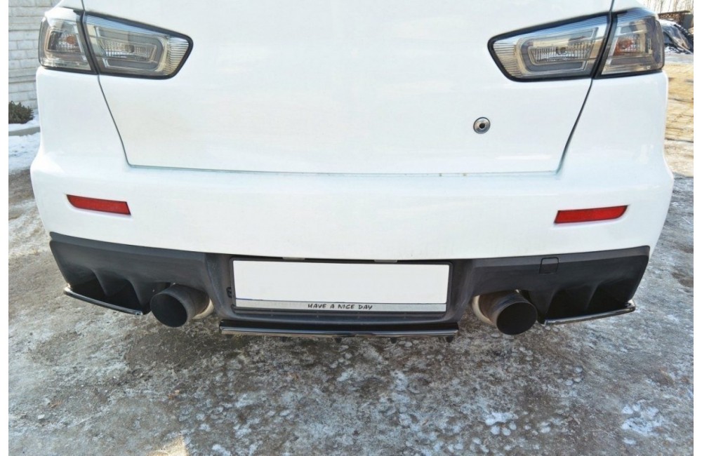 Rear Splitter Mitsubishi Lancer Evo X (with vertical bars)
