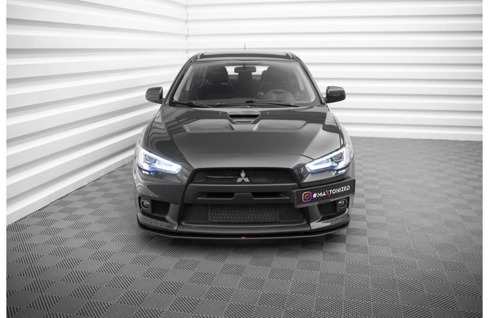 Street Pro Front Splitter Mitsubishi Lancer EVO X - Black