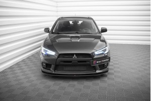 Street Pro Front Splitter Mitsubishi Lancer EVO X - Black