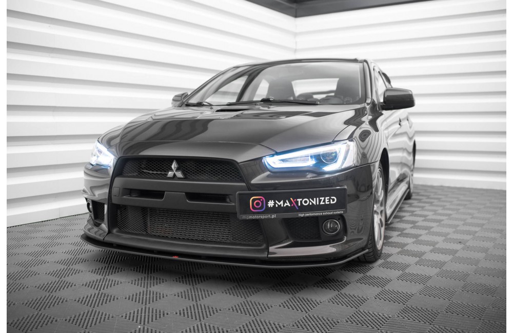 Street Pro Front Splitter Mitsubishi Lancer EVO X - Black