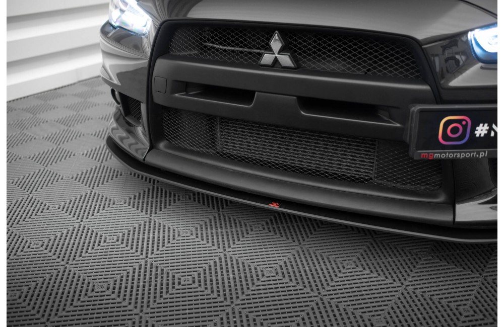 Street Pro Front Splitter Mitsubishi Lancer EVO X - Black