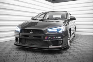 Street Pro Front Splitter Mitsubishi Lancer EVO X - Black