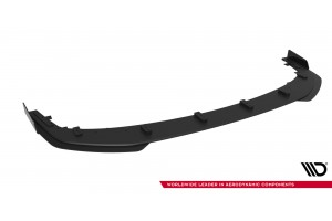 Street Pro Front Splitter + Flaps Mitsubishi Lancer EVO X - Black + Gloss Flaps