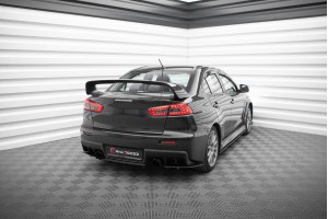 Street Pro Rear Side Splitters  Mitsubishi Lancer EVO X - Black