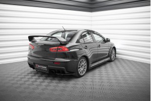 Street Pro Rear Side Splitters  Mitsubishi Lancer EVO X - Black