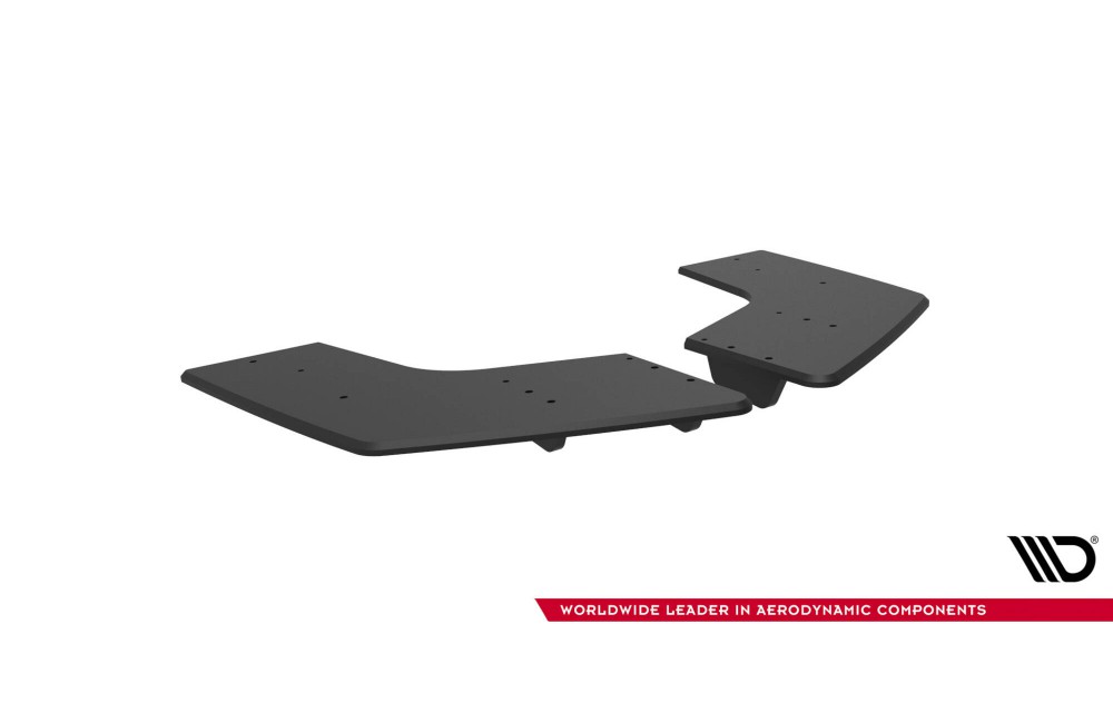 Street Pro Rear Side Splitters  Mitsubishi Lancer EVO X - Black