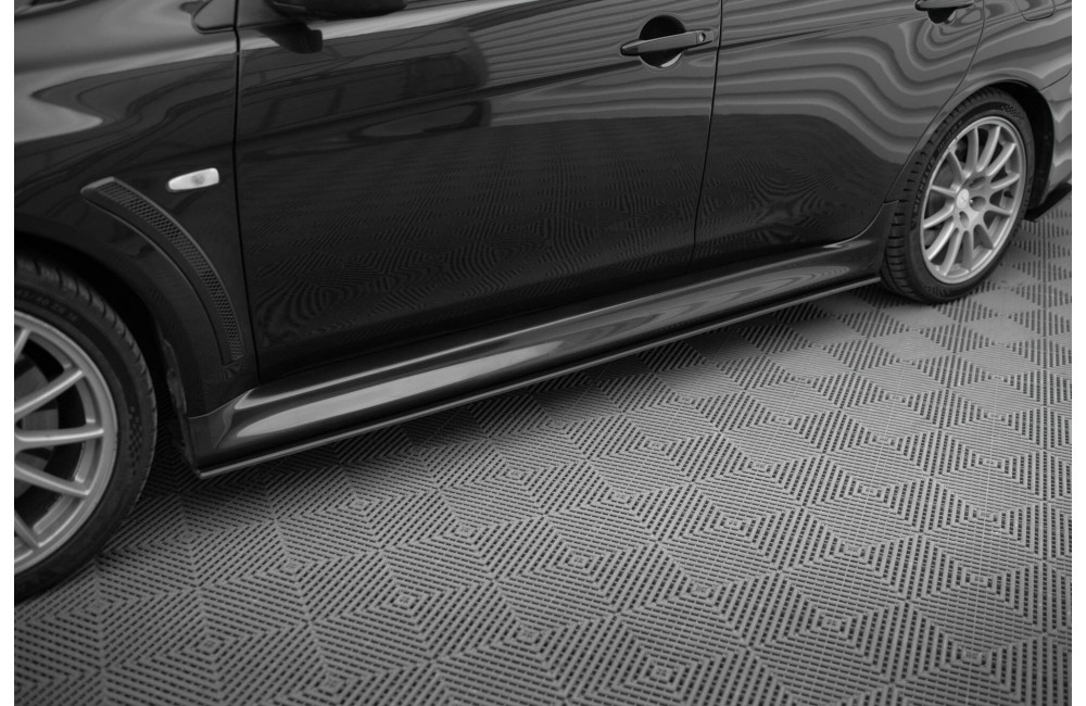 Street Pro Side Skirts Diffusers Mitsubishi Lancer EVO X - Black Street Pro Side Skirts Diffusers Mitsubishi Lancer EVO X - Black