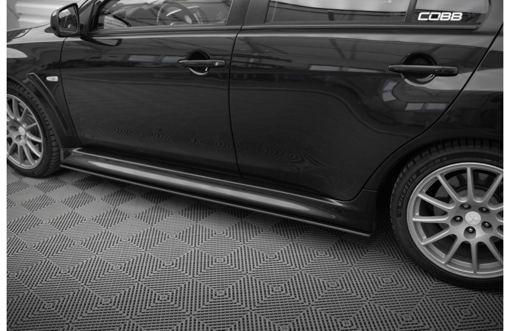 Street Pro Side Skirts Diffusers Mitsubishi Lancer EVO X - Black Street Pro Side Skirts Diffusers Mitsubishi Lancer EVO X - Black
