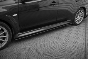 Street Pro Side Skirts Diffusers Mitsubishi Lancer EVO X - Black Street Pro Side Skirts Diffusers Mitsubishi Lancer EVO X - Black