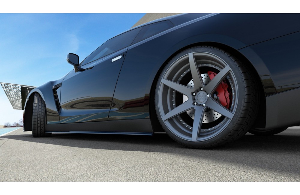 SIDE SKIRTS DIFFUSERS NISSAN GT-R PREFACE COUPE (R35-SERIES)
