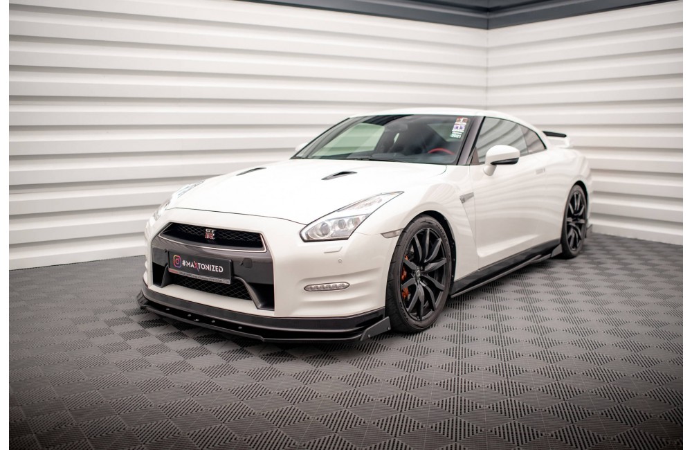 Front Splitter + Flaps Nissan GTR R35 Facelift