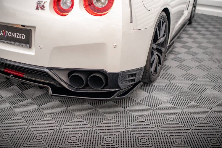 Πίσω Splitter (με κάθετες ράβδους) Nissan GTR R35 Facelift