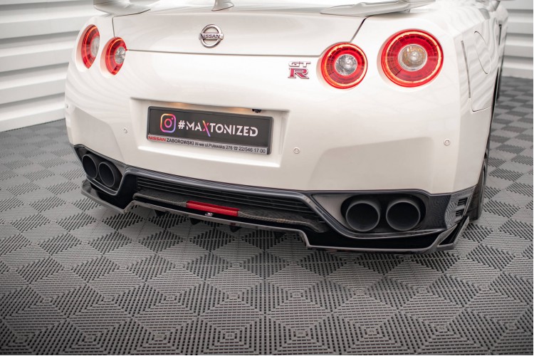 Πίσω Splitter (με κάθετες ράβδους) Nissan GTR R35 Facelift