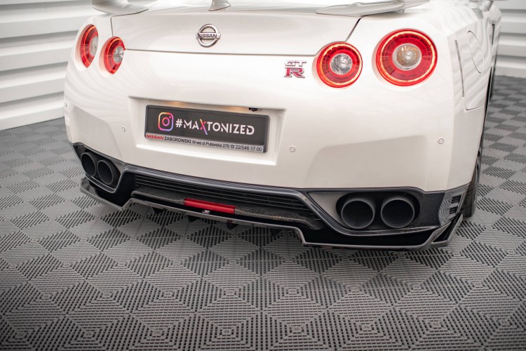 Πίσω Splitter (με κάθετες ράβδους) Nissan GTR R35 Facelift