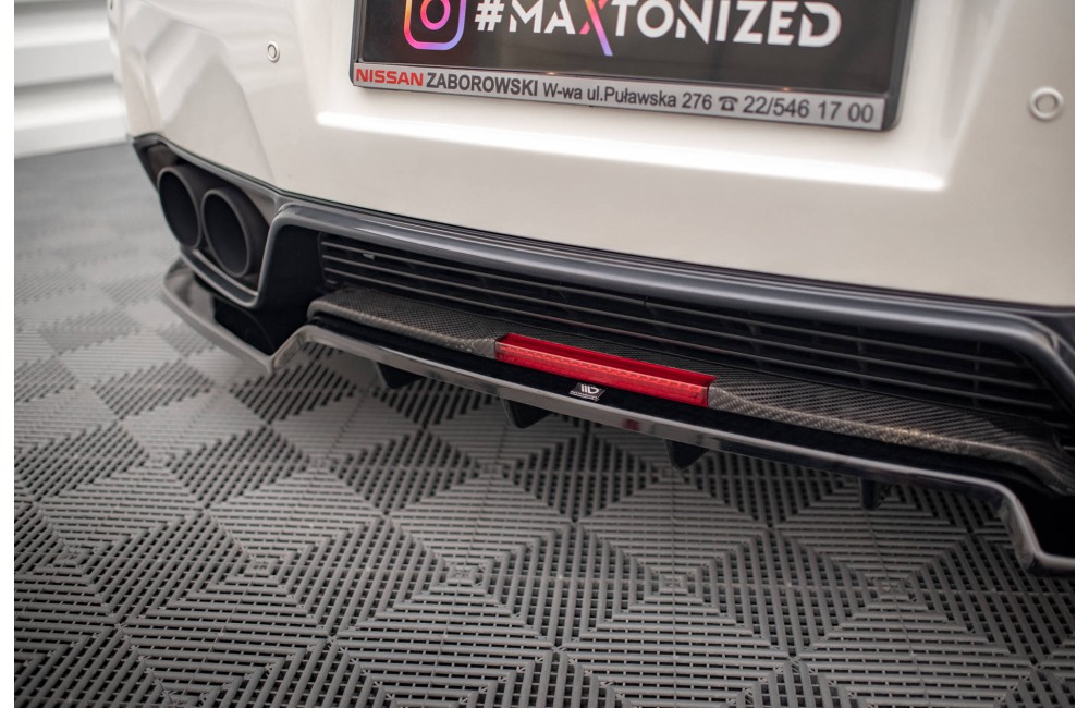 Rear Splitter + Flaps for Nissan GTR R35 Facelift