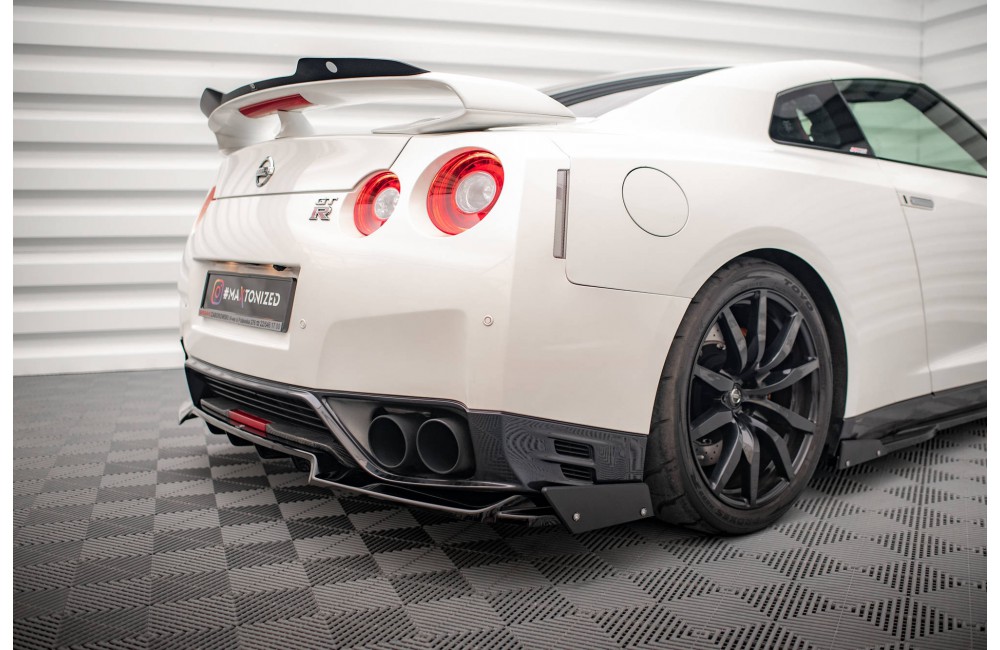 Rear Splitter + Flaps for Nissan GTR R35 Facelift