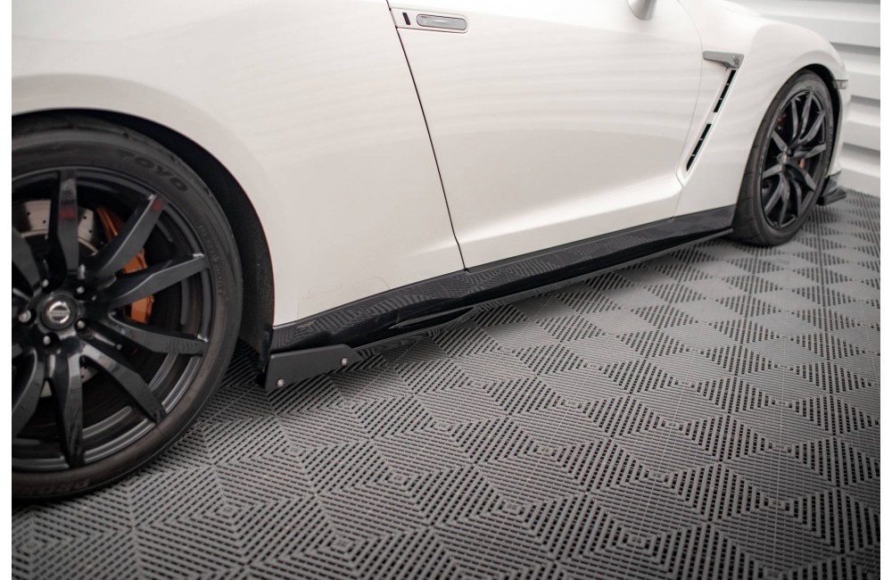 Side Skirts Diffusers + Flaps Nissan GTR R35 Facelift