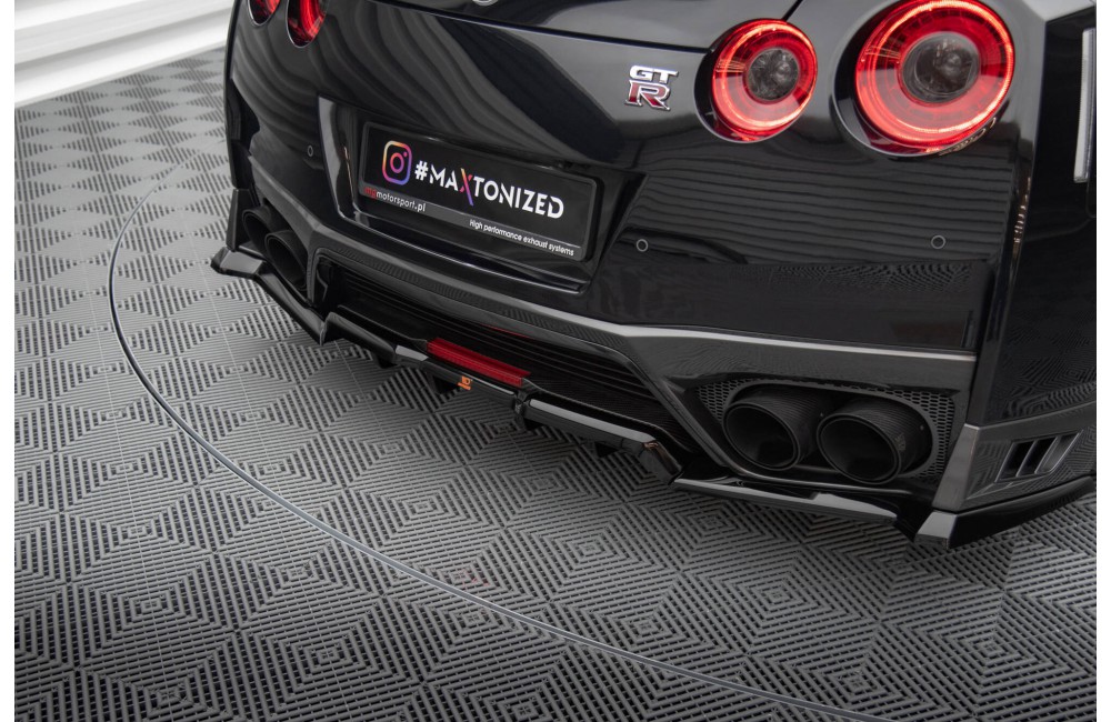 Rear Splitter (with vertical bars) Nissan GTR R35 Facelift