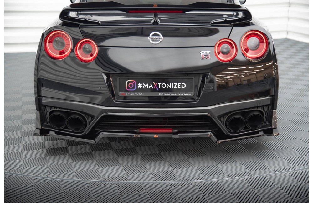 Rear Splitter (with vertical bars) Nissan GTR R35 Facelift