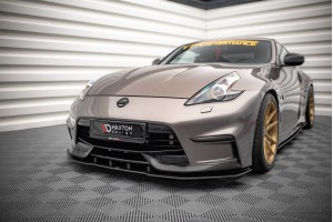 Street Pro Front Splitter Nissan 370Z Nismo Facelift - Black