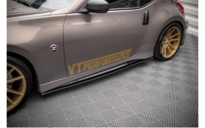 Street Pro Side Skirts Diffusers Nissan 370Z Nismo Facelift - Black
