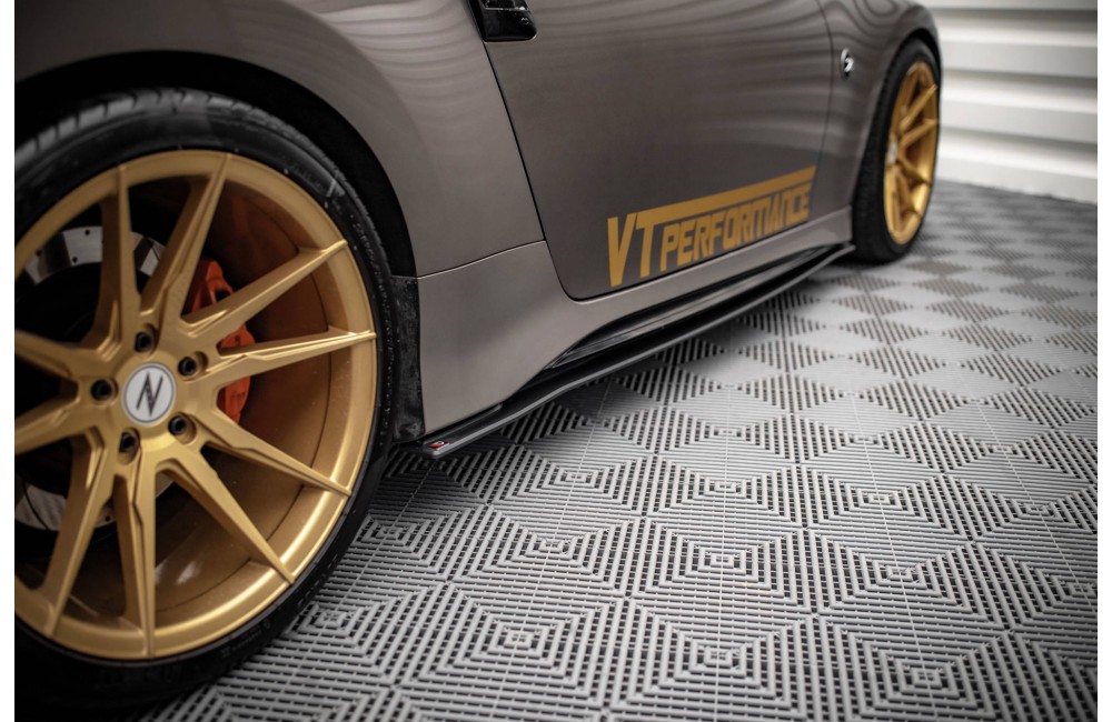 Street Pro Side Skirts Diffusers Nissan 370Z Nismo Facelift - Black Street Pro Side Skirts Diffusers Nissan 370Z Nismo Facelift - Black