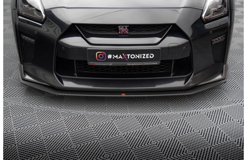 Street Pro Front Splitter Nissan GTR R35 Facelift - Black