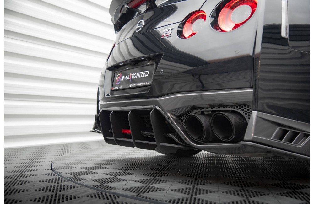 Street Pro Rear Diffuser Nissan GTR R35 Facelift - Black