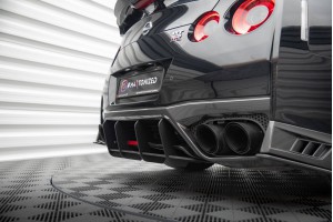 Street Pro Rear Diffuser Nissan GTR R35 Facelift - Black