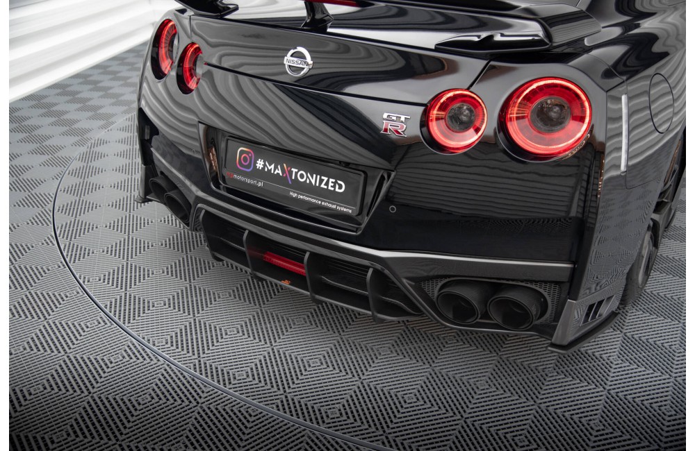 Street Pro Rear Diffuser Nissan GTR R35 Facelift - Black