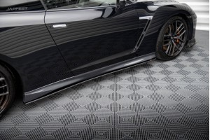 Street Pro Side Skirts Diffusers Nissan GTR R35 Facelift - Black Street Pro Side Skirts Diffusers Nissan GTR R35 Facelift - Black