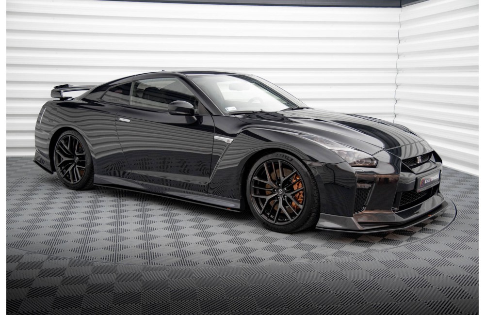 Street Pro Side Skirts Diffusers Nissan GTR R35 Facelift - Black Street Pro Side Skirts Diffusers Nissan GTR R35 Facelift - Black