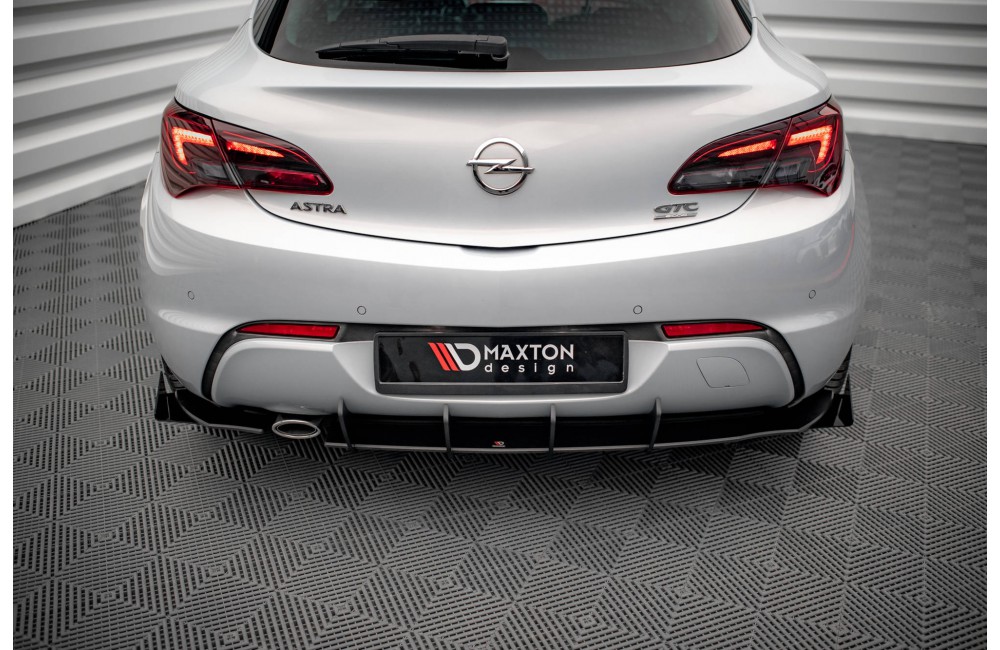 Street Pro Rear Valance + Flaps Opel Astra GTC OPC-Line J - Black + Gloss Flaps Street Pro Rear Valance + Flaps Opel Astra GTC OPC-Line J - Black + Gloss Flaps