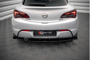 Street Pro Rear Valance + Flaps Opel Astra GTC OPC-Line J - Black + Gloss Flaps Street Pro Rear Valance + Flaps Opel Astra GTC OPC-Line J - Black + Gloss Flaps