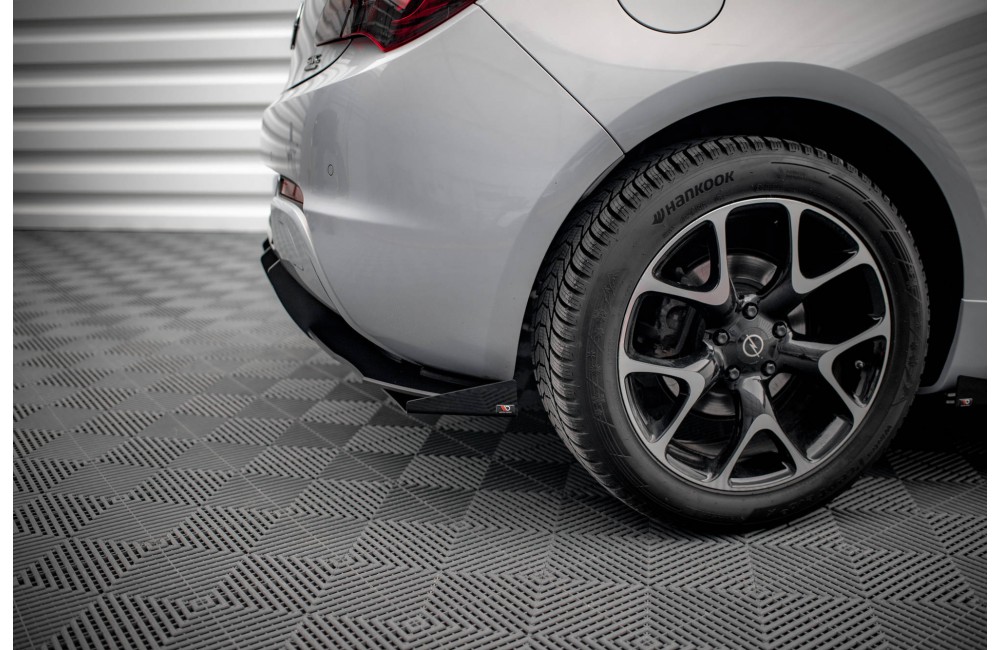 Street Pro Rear Valance + Flaps Opel Astra GTC OPC-Line J - Black + Gloss Flaps Street Pro Rear Valance + Flaps Opel Astra GTC OPC-Line J - Black + Gloss Flaps