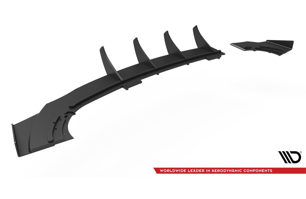 Street Pro Rear Valance + Flaps Opel Astra GTC OPC-Line J - Black + Gloss Flaps Street Pro Rear Valance + Flaps Opel Astra GTC OPC-Line J - Black + Gloss Flaps