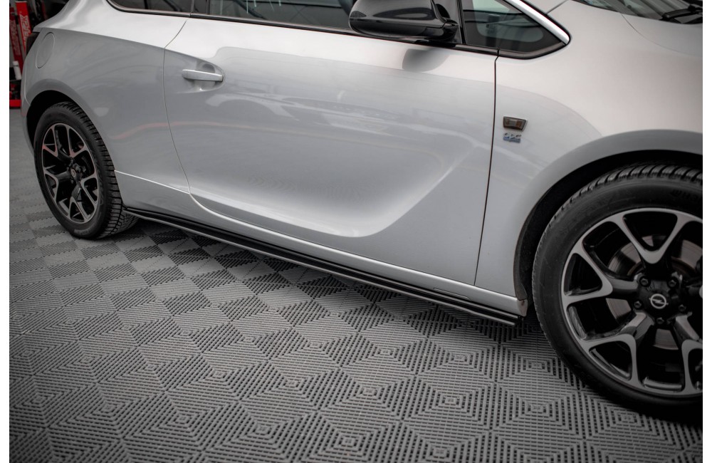 Street Pro Side Skirts Diffusers Opel Astra GTC OPC-Line J - Black