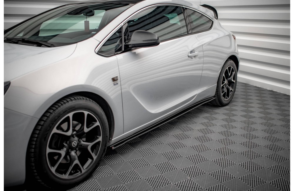 Street Pro Side Skirts Diffusers Opel Astra GTC OPC-Line J - Black