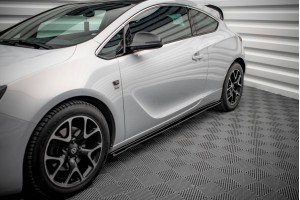 Street Pro Side Skirts Diffusers Opel Astra GTC OPC-Line J - Black
