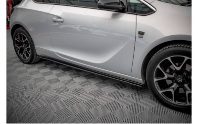 Street Pro Side Skirts Diffusers Opel Astra GTC OPC-Line J - Black