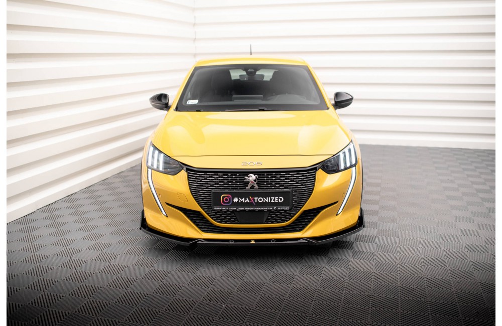 Front Splitter V.1 + Flaps Peugeot 208 GT Mk2