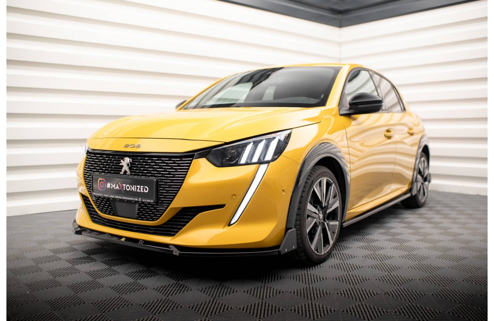 Front Splitter V.1 + Flaps Peugeot 208 GT Mk2