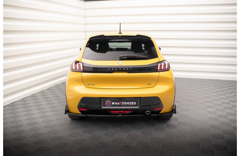 Rear Side Splitters V.1 + Flaps Peugeot 208 GT Mk2