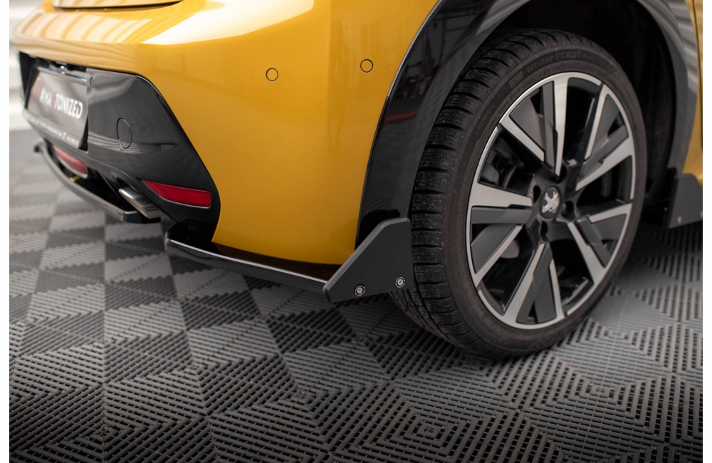 Rear Side Splitters V.1 + Flaps Peugeot 208 GT Mk2