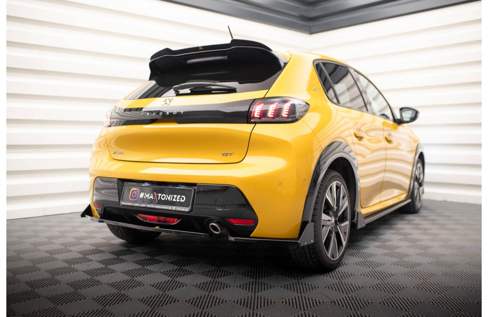 Rear Side Splitters V.1 + Flaps Peugeot 208 GT Mk2